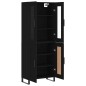 Highboard Schwarz 69,5x34x180 cm Holzwerkstoff Highboard Schwarz 69,5x34x180 cm Holzwerkstoff
