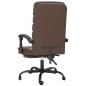 vidaXL Bürostuhl mit Massagefunktion Braun Kunstleder vidaXL Bürostuhl mit Massagefunktion Braun Kunstleder