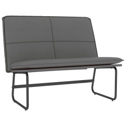 vidaXL Sitzbank Grau 100x75x76 cm Kunstleder