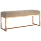 vidaXL Sitzbank Beige 110x36x45 cm Samt