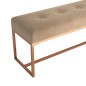 vidaXL Sitzbank Beige 110x36x45 cm Samt