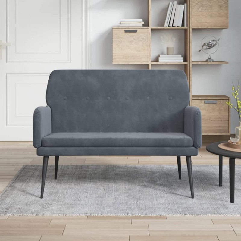 vidaXL Sitzbank Dunkelgrau 108x79x79 cm Samt vidaXL Sitzbank Dunkelgrau 108x79x79 cm Samt