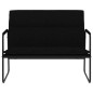 vidaXL Sitzbank Schwarz 100x64x80 cm Stoff vidaXL Sitzbank Schwarz 100x64x80 cm Stoff