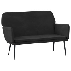 vidaXL Sitzbank Schwarz 108x79x79 cm Samt