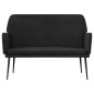 vidaXL Sitzbank Schwarz 108x79x79 cm Samt vidaXL Sitzbank Schwarz 108x79x79 cm Samt