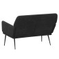 vidaXL Sitzbank Schwarz 108x79x79 cm Samt vidaXL Sitzbank Schwarz 108x79x79 cm Samt