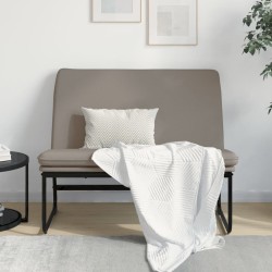 vidaXL Sitzbank Taupe 100x75x76 cm Stoff
