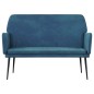 vidaXL Sitzbank Blau 108x79x79 cm Samt vidaXL Sitzbank Blau 108x79x79 cm Samt