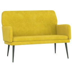 vidaXL Sitzbank Gelb 108x79x79 cm Samt
