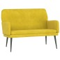 vidaXL Sitzbank Gelb 108x79x79 cm Samt vidaXL Sitzbank Gelb 108x79x79 cm Samt