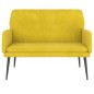 vidaXL Sitzbank Gelb 108x79x79 cm Samt vidaXL Sitzbank Gelb 108x79x79 cm Samt