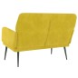 vidaXL Sitzbank Gelb 108x79x79 cm Samt vidaXL Sitzbank Gelb 108x79x79 cm Samt