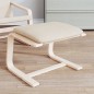 vidaXL Fußhocker Creme 51x41x40 cm Stoff vidaXL Fußhocker Creme 51x41x40 cm Stoff