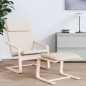 vidaXL Fußhocker Creme 51x41x40 cm Stoff vidaXL Fußhocker Creme 51x41x40 cm Stoff