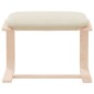 vidaXL Fußhocker Creme 51x41x40 cm Stoff vidaXL Fußhocker Creme 51x41x40 cm Stoff