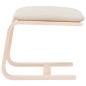 vidaXL Fußhocker Creme 51x41x40 cm Stoff vidaXL Fußhocker Creme 51x41x40 cm Stoff