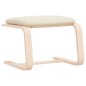 vidaXL Fußhocker Creme 51x41x40 cm Stoff vidaXL Fußhocker Creme 51x41x40 cm Stoff