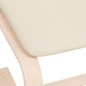 vidaXL Fußhocker Creme 51x41x40 cm Stoff vidaXL Fußhocker Creme 51x41x40 cm Stoff