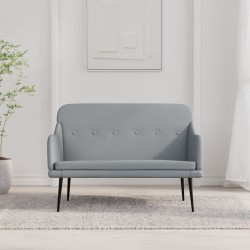 vidaXL Sitzbank Hellgrau 110x76x80 cm Stoff