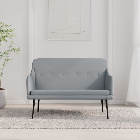 vidaXL Sitzbank Hellgrau 110x76x80 cm Stoff