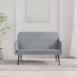 vidaXL Sitzbank Hellgrau 110x76x80 cm Stoff vidaXL Sitzbank Hellgrau 110x76x80 cm Stoff