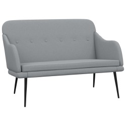 vidaXL Sitzbank Hellgrau 110x76x80 cm Stoff