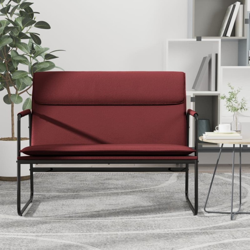 vidaXL Sitzbank Weinrot 100x64x80 cm Kunstleder vidaXL Sitzbank Weinrot 100x64x80 cm Kunstleder