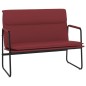 vidaXL Sitzbank Weinrot 100x64x80 cm Kunstleder vidaXL Sitzbank Weinrot 100x64x80 cm Kunstleder