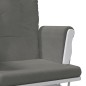 vidaXL Schaukelsessel mit Hocker Gleitend Dunkelgrau Stoff vidaXL Schaukelsessel mit Hocker Gleitend Dunkelgrau Stoff