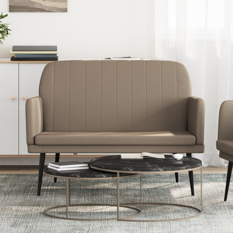 vidaXL Sitzbank Cappuccino-Braun 107x80x81 cm Kunstleder vidaXL Sitzbank Cappuccino-Braun 107x80x81 cm Kunstleder
