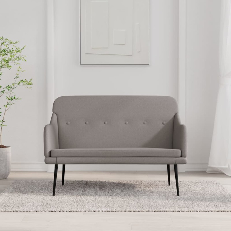 vidaXL Sitzbank Taupe 110x76x80 cm Stoff vidaXL Sitzbank Taupe 110x76x80 cm Stoff
