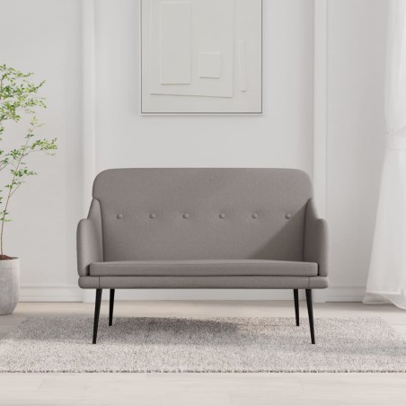 vidaXL Sitzbank Taupe 110x76x80 cm Stoff