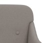 vidaXL Sitzbank Taupe 110x76x80 cm Stoff vidaXL Sitzbank Taupe 110x76x80 cm Stoff