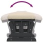 vidaXL Schaukelsessel mit Hocker Gleitend Cremeweiß Stoff vidaXL Schaukelsessel mit Hocker Gleitend Cremeweiß Stoff