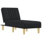 vidaXL Chaiselongue Schwarz Stoff vidaXL Chaiselongue Schwarz Stoff
