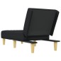 vidaXL Chaiselongue Schwarz Stoff vidaXL Chaiselongue Schwarz Stoff