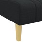 vidaXL Chaiselongue Schwarz Stoff vidaXL Chaiselongue Schwarz Stoff