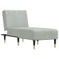 vidaXL Chaiselongue Hellgrau Samt vidaXL Chaiselongue Hellgrau Samt