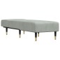 vidaXL Chaiselongue Hellgrau Samt vidaXL Chaiselongue Hellgrau Samt