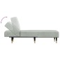 vidaXL Chaiselongue Hellgrau Samt vidaXL Chaiselongue Hellgrau Samt