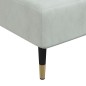 vidaXL Chaiselongue Hellgrau Samt vidaXL Chaiselongue Hellgrau Samt