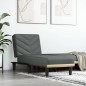 vidaXL Chaiselongue Dunkelgrau Stoff vidaXL Chaiselongue Dunkelgrau Stoff