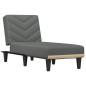 vidaXL Chaiselongue Dunkelgrau Stoff vidaXL Chaiselongue Dunkelgrau Stoff