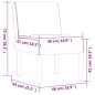 vidaXL Polsterstuhl Blau Blumenmuster Stoff vidaXL Polsterstuhl Blau Blumenmuster Stoff