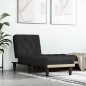 vidaXL Chaiselongue Schwarz Samt vidaXL Chaiselongue Schwarz Samt