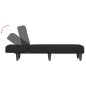 vidaXL Chaiselongue Schwarz Samt vidaXL Chaiselongue Schwarz Samt