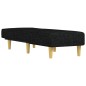 vidaXL Chaiselongue Schwarz Stoff vidaXL Chaiselongue Schwarz Stoff