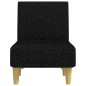 vidaXL Chaiselongue Schwarz Stoff vidaXL Chaiselongue Schwarz Stoff