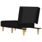 vidaXL Chaiselongue Schwarz Stoff vidaXL Chaiselongue Schwarz Stoff