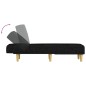 vidaXL Chaiselongue Schwarz Stoff vidaXL Chaiselongue Schwarz Stoff